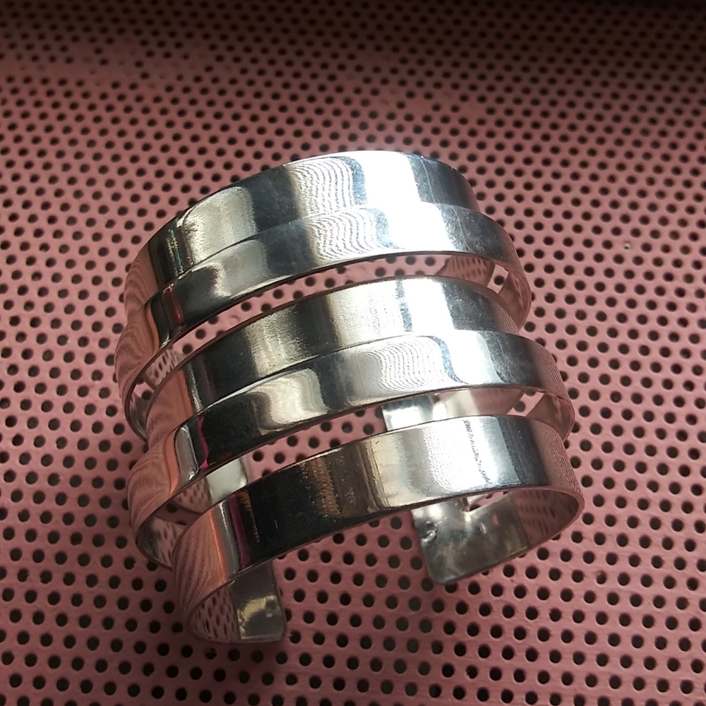 Silver cuff bracelet